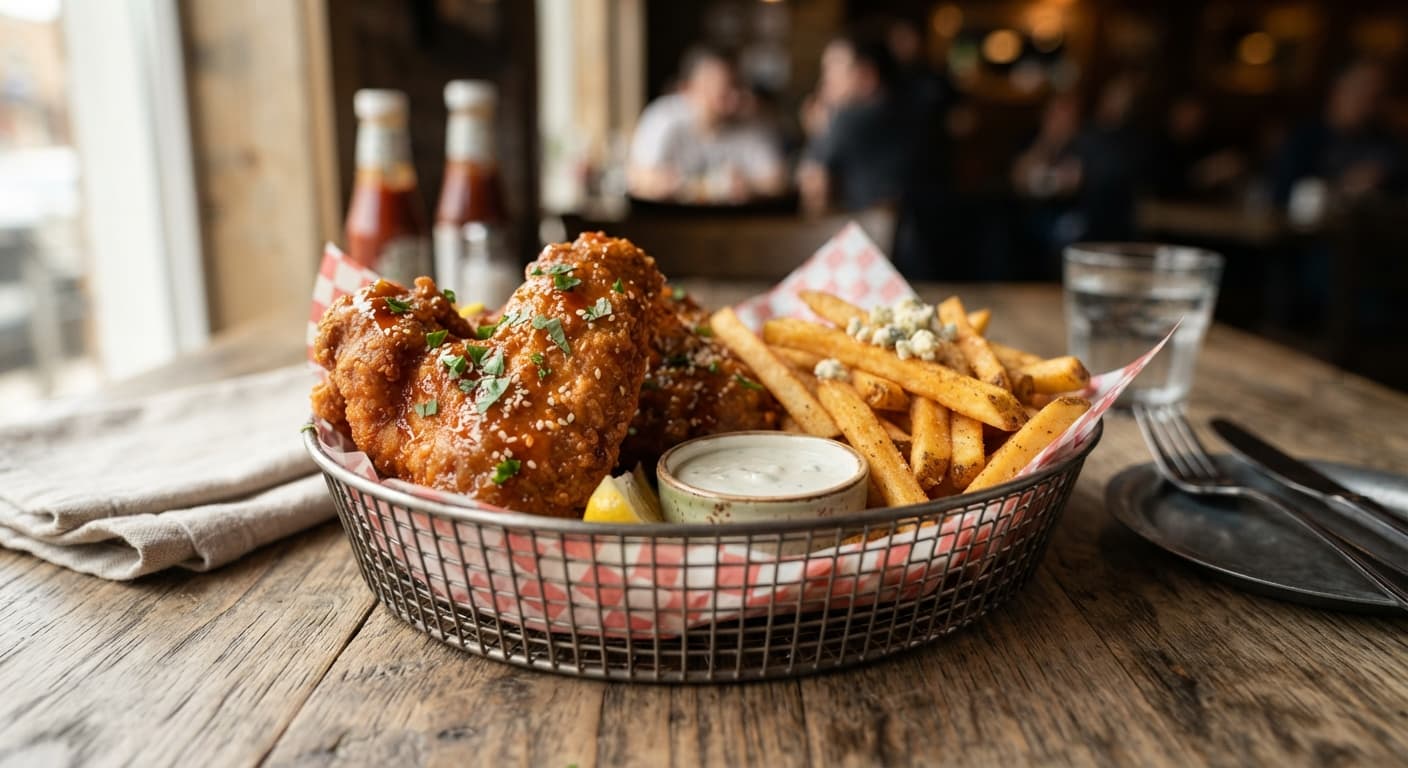 2 Pieces Jumbo Wings Basket