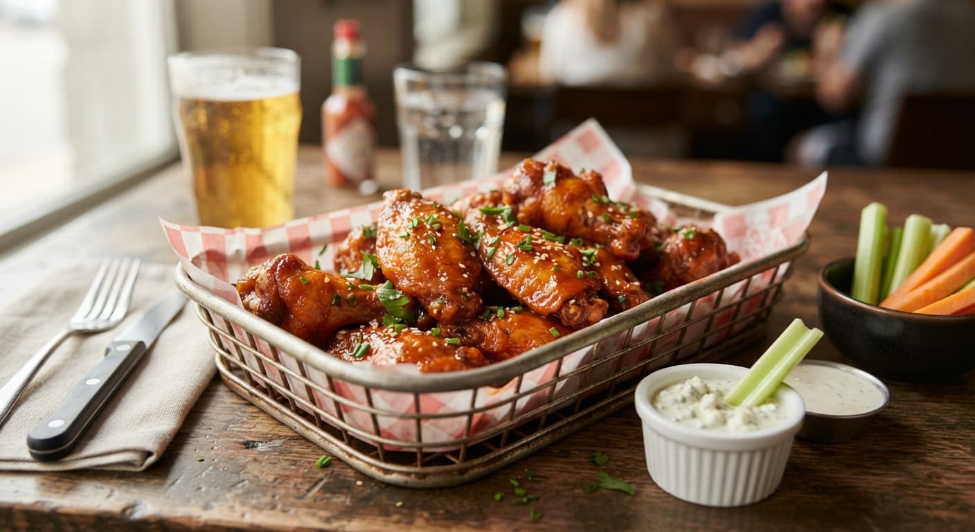 12 Pieces Buffalo Wings Basket