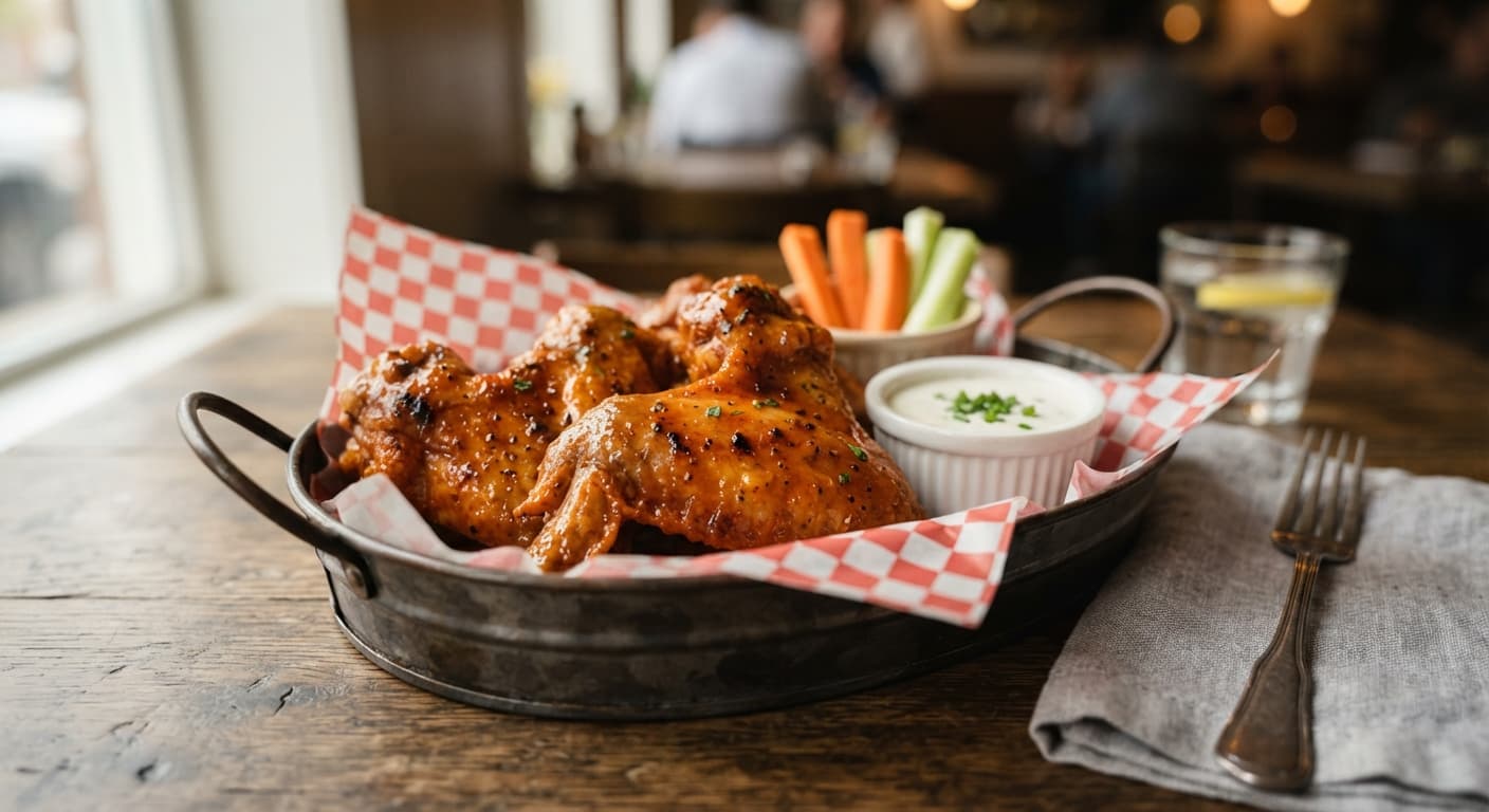 3 Pieces Jumbo Wings Basket
