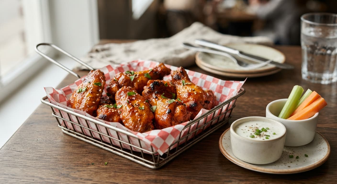 6 Pieces Buffalo Wings Basket