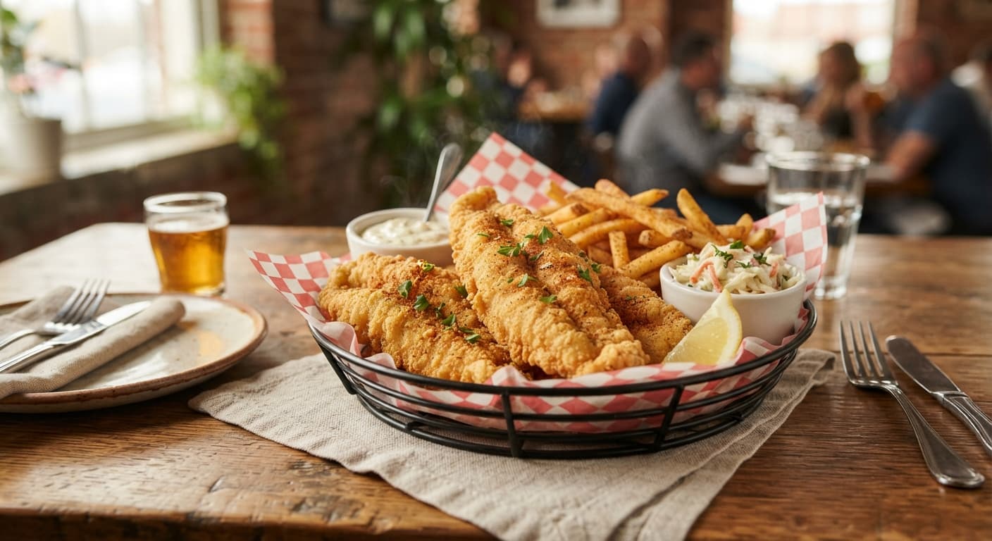 3 Pieces Catfish Basket
